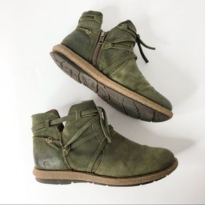 Born Olive Green Tarklin Ankle Boots